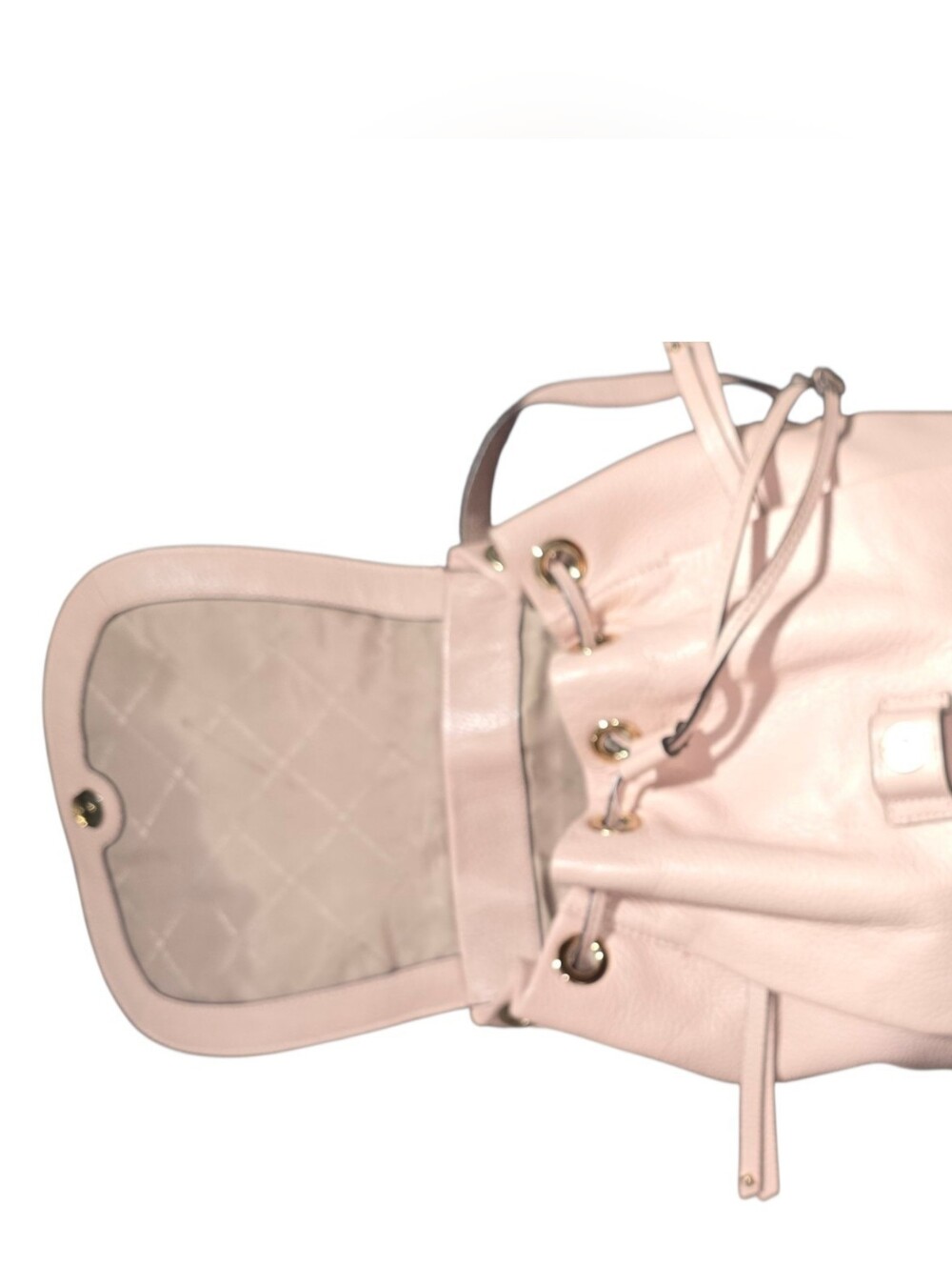 MICHAEL KORS Riley Blush Pink Studded Leather Backpack - Picture 3 of 9